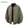 Unisex Retro Bomber Jacket with Solid Colors & Print Designs - Perfect for Spring & Autumn Casual Wear
