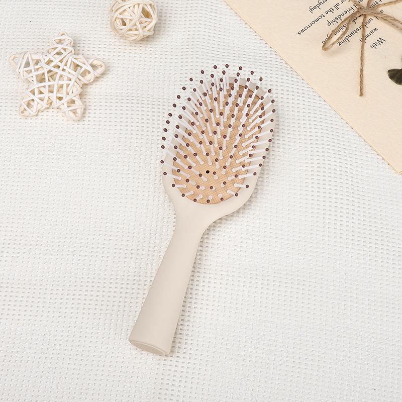 

Маленькая мультяшная расческа с воздушной подушкой кофейного цвета с длинной ручкой для массажа кожи головы