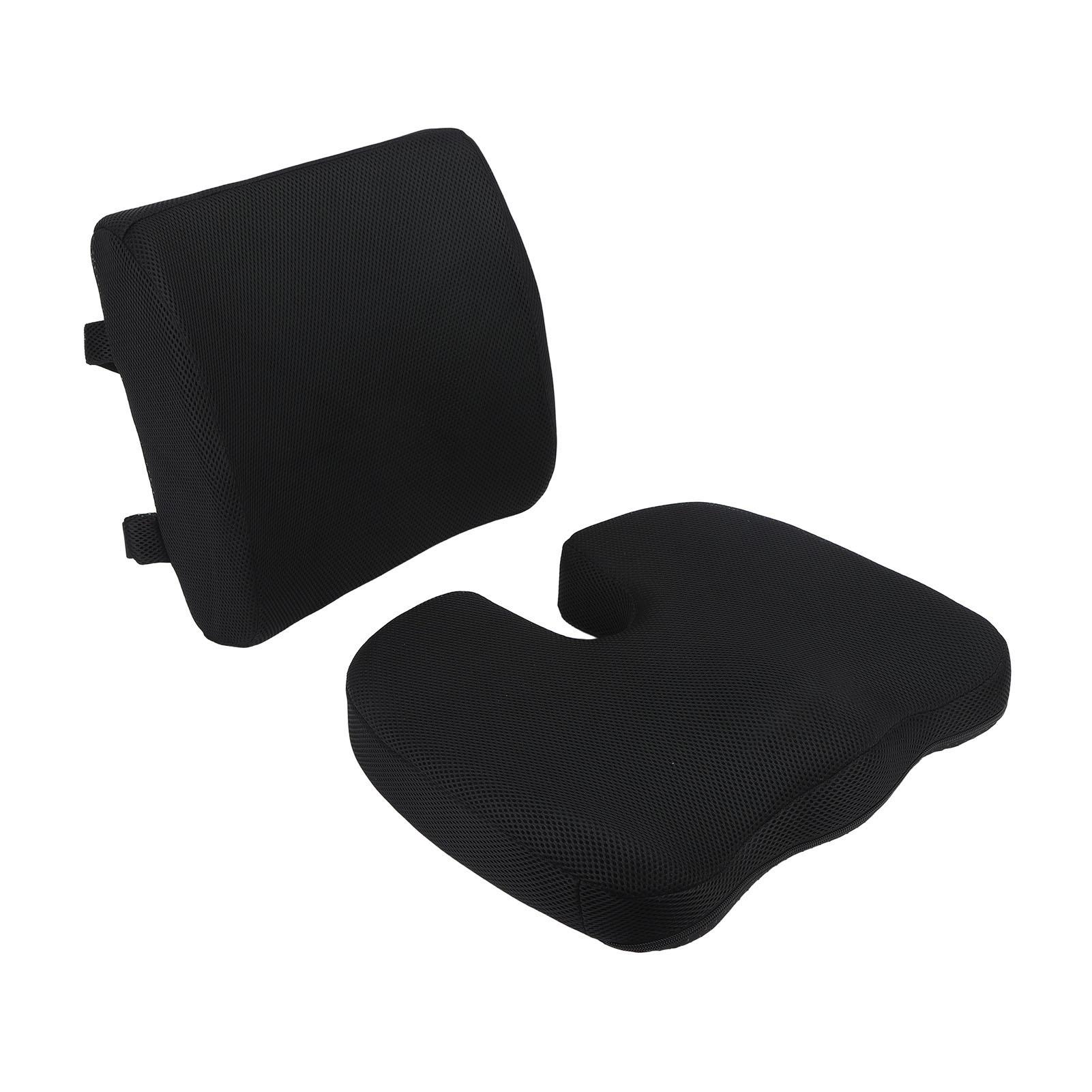 

Подушка для сиденья, черная, поясничная поддержка, подушка для облегчения боли, мягкая, с эффектом памяти, подушки для стульев