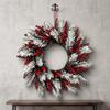 Red Berries Christmas Wreath Pinecones Xmas Ornament Christmas Decorations  Window Hanging