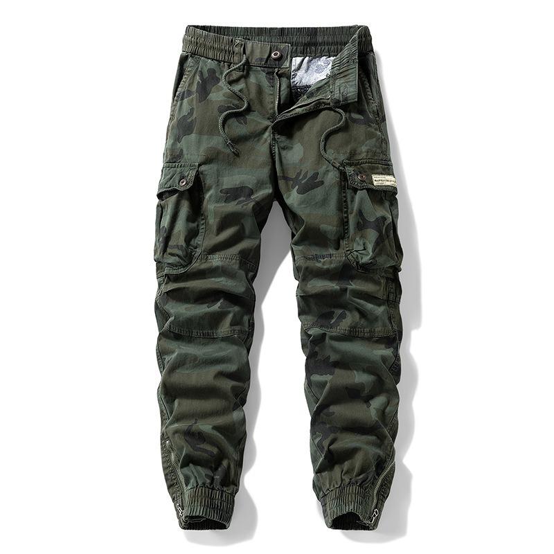 Summer New Overalls Men's Trendy Brand High-end Pants Men's Casual Loose Camouflage Pants Men's Trousers