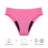 Seamless Cotton Menstrual Panties 4-Layer Leakproof Fast Absorption Teenager Macaron Period Panties Mid-Rise Incontinence Undies