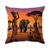 1pcs/4pcs African Style Elephant Cushions Pillowcase Polyester Cushion Cover Throw Pillow Pillowcover Home Car Sofa Decor