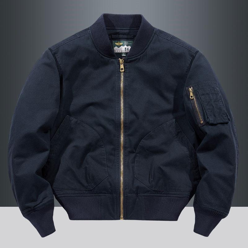 Frühling und Herbst Neuer Mantel Herren Lässig Werkzeug Herrenbekleidung Oberteil Herren Dünner Baseballanzug Bomberjacke