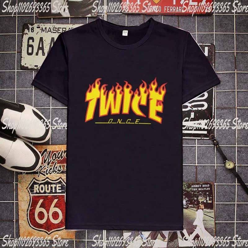 Kpop Twice Lovely T-shirt Short Sleeve Ready To Be Album Photo Printing Tshirt for Women TZUYU SANA MINA JIHYO NAYEON MOMO DAHYU