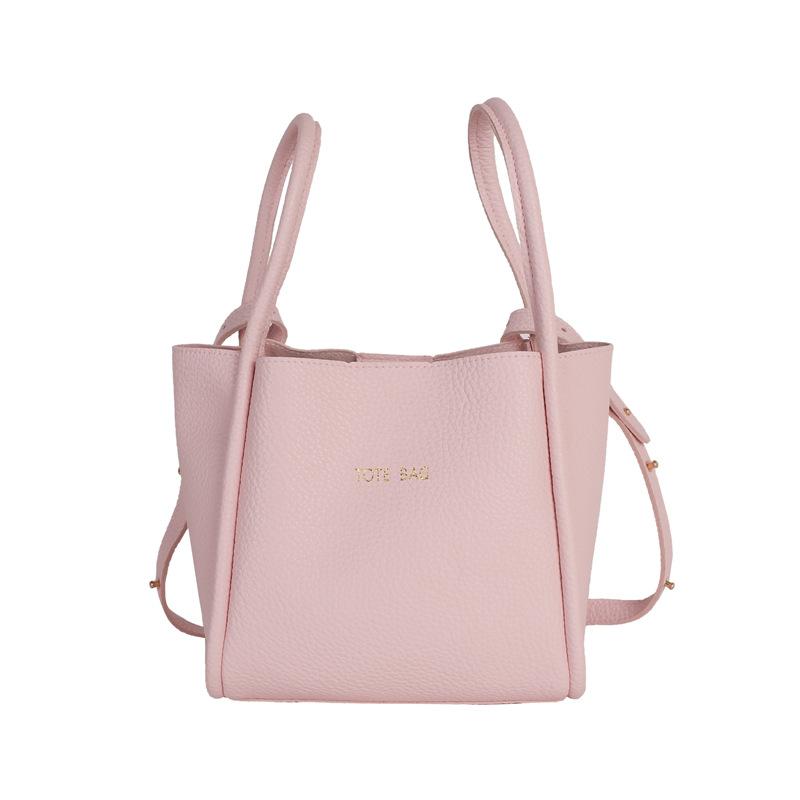 Fashion Versatile Trend Handbag Seasonal New Bucket Handbag Fashion Large Capacity Women s Shoulder Bag розовый
