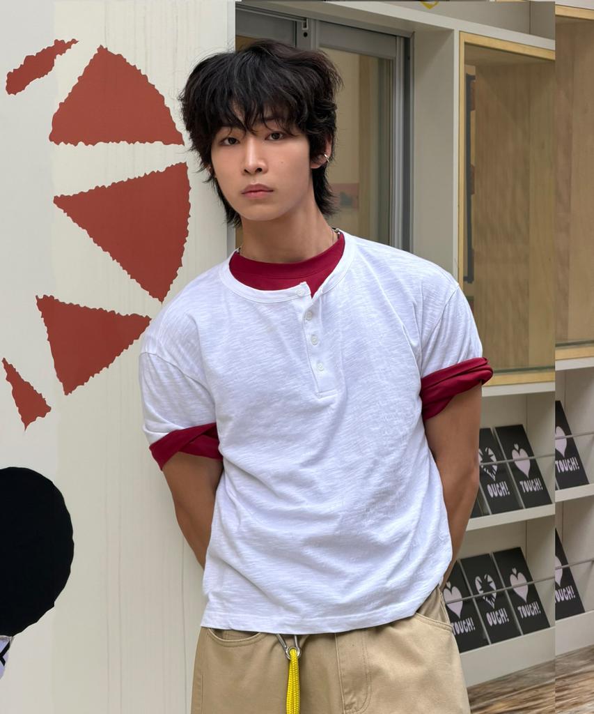SIGNATURE Summer Slub Henley Neck Short Sleeve T-Shirt [3 Colors]