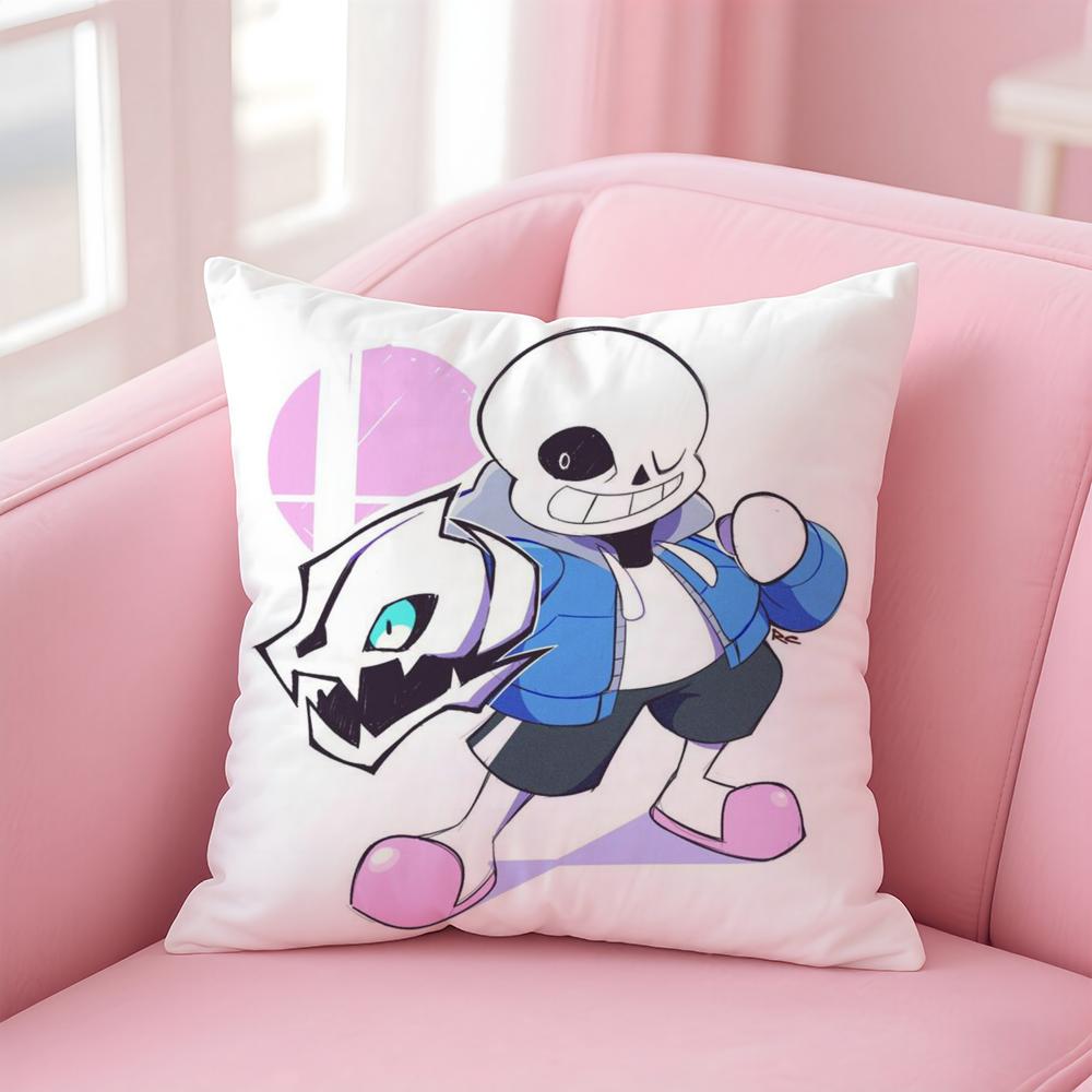 Game U-UndertaleS Cushion Cover Home & Car Multi-Scene Pillow Cover - Reversible, Soft & Durable for Daily Use
