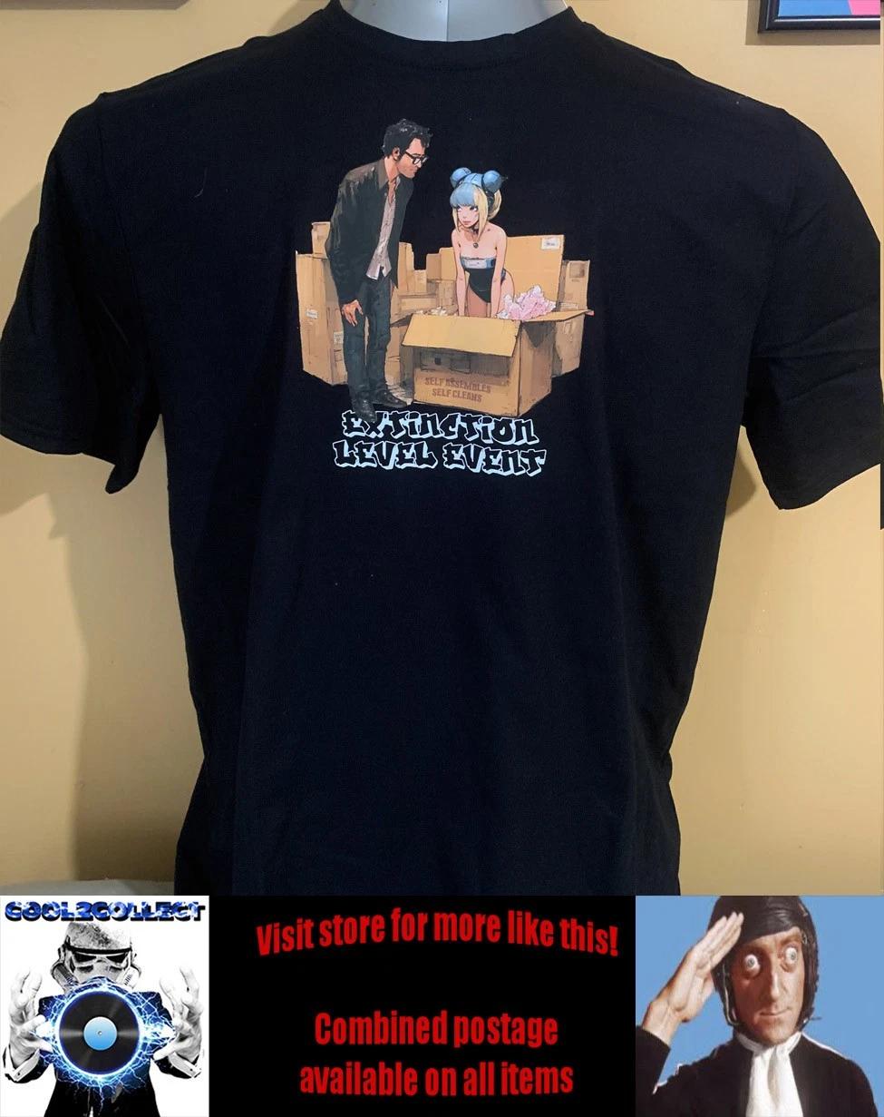Bright Boy Designs unisex trendy T shirt - Extinction Level Event - sex-bot S