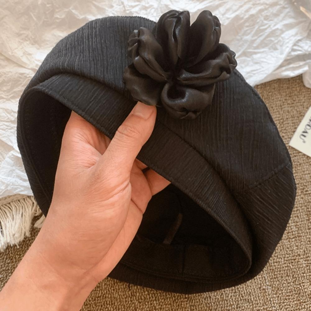 French Style Painter Hat Versatile Artist Cap Breathable Flower Beret  Holiday