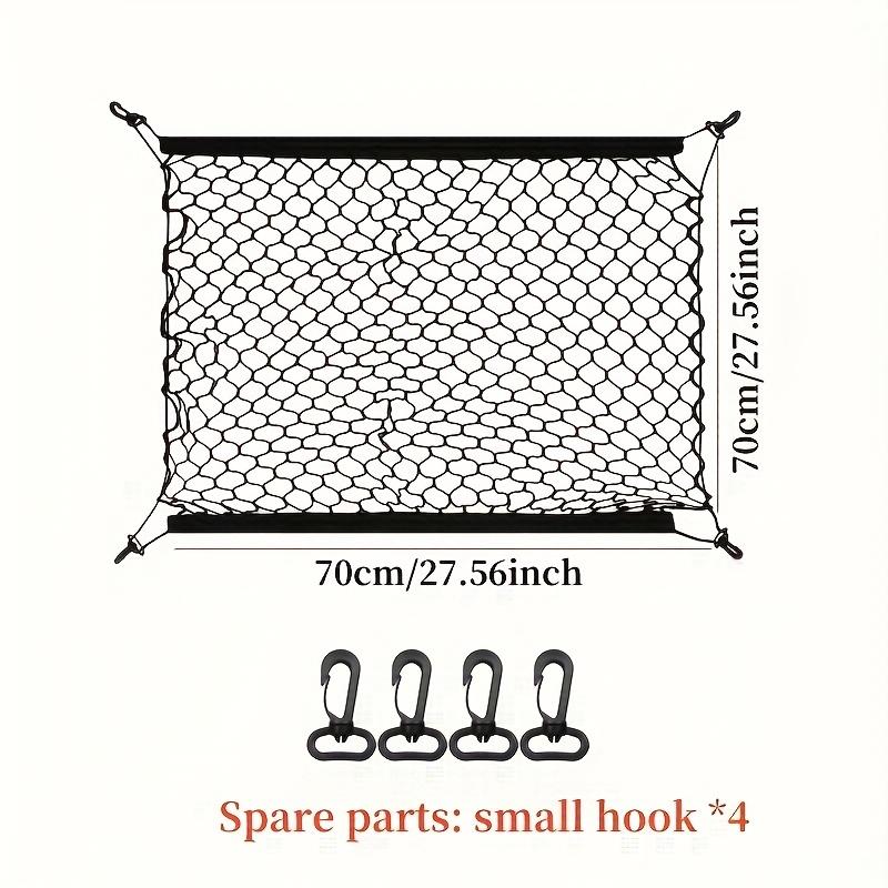 

A sturdy folding cargo net, measuring 70×70 centimeters, suitable for securing the trunk of a car or the cargo of a camper van. чёрный