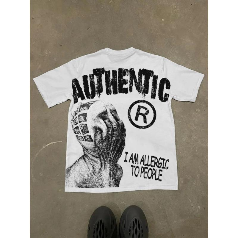 Harajuku Letter Graphic T Shirts Tops Men Women High Street Oversized T Shirt Pro Choice Streetwear Vintage Tee Clothing