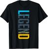 Legend Vertical Streetwear Retro Gamma Blue Matching T-Shirt