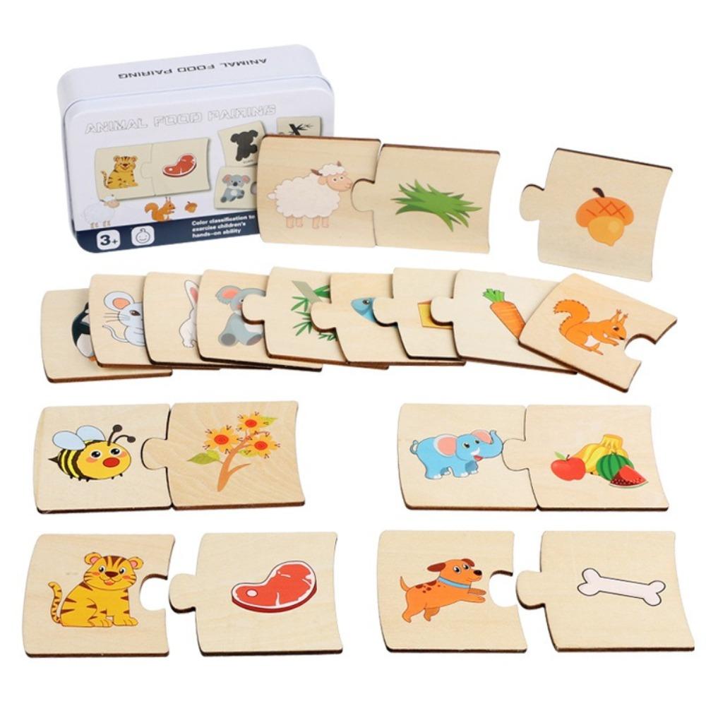Interactive Wooden Learning Toy – Fun Animal & Number Matching Game for Shape Recognition & Early Math Skills, Ideal for Kids