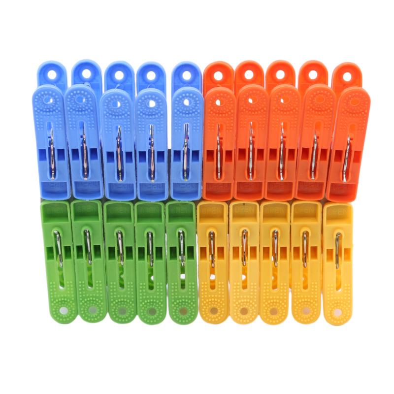 20Pcs Stainless Steel Clothes Pegs Washing Clips Household Clothing Sealing Clip Windproof Clips Hang Pins Metal Clips Clamps