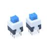 10Pcs/Lot Square 7X7X12Mm 6 Pin Dpdt Mini Push Button Flat Self-Locking Switch G64 Multimeter Switch Micro Switch Kit