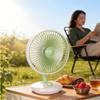 Retro USB-Powered Silent Desk Fan with Stepless Speed Control and Portable Brushless Motor