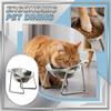 304 Stainless Steel Elevated Pet Bowl With Stand, Tilted Design For Neck , Detachable For Easy Cleaning, Food & Water Feeder For Cats And Dogs