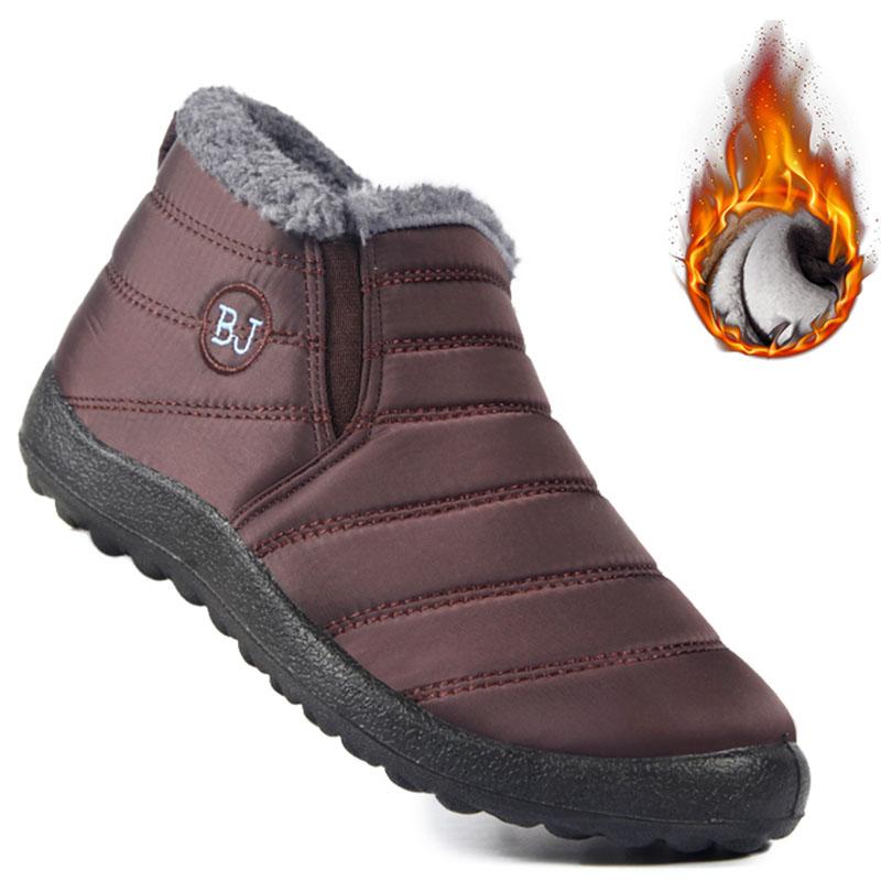 Winter Herren und Damen wasserdichte Schneestiefel rutschfeste warme Winterstiefel
