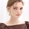 Trendy Frosted Sugar Color Star Alloy Earrings for Women