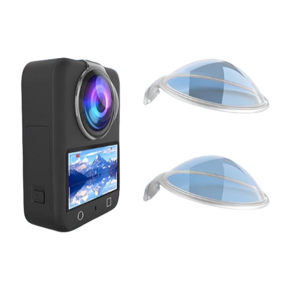 2Pcs For DJI Osmo 360 Lens Protector Panoramic Camera PC Lens Cover Cap A