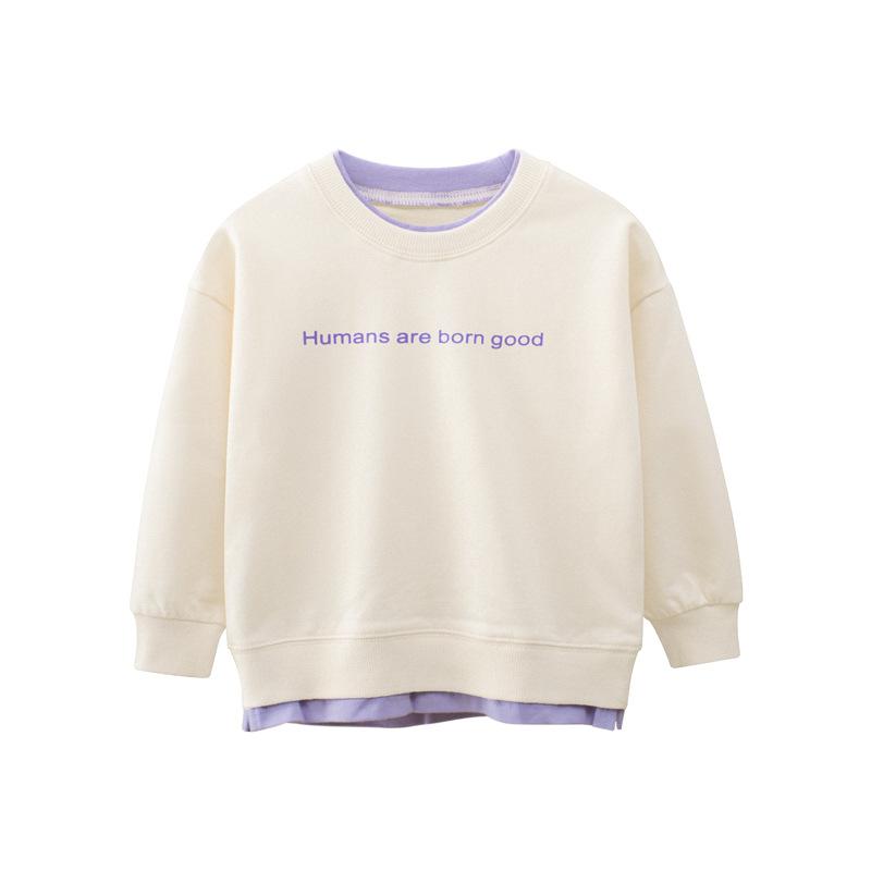 Wysokiej jakości dziewczęcy top na co dzień, sweter dziecięcy, modna odzież dziecięca