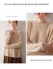 Women's 100% Pure Cashmere Raglan Sleeve Pullover - Solid Color, Round Neck, Long Sleeve, Autumn/Winter Knit Sweater.