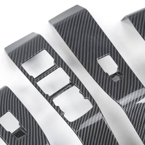 Sada 4 nálepek na panely elektrického stahování oken pro Ford Mustang Mach-E: Příslušenství pro úpravu interiéru vozu