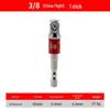 Hexagonal To Square Rod Quick Conversion Sleeve for Hand Drill, with Anti-drop Steel Ball Connector for Batch Heads.