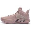 New LiNing Flashing Durable Breathable Mid Top Basketball Shoes Misty Rose Pink ABAR099-3