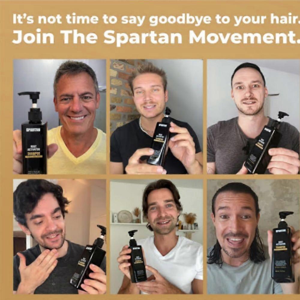 1-3x SPARTAN Root Activator Shampoo For Men - Hair Growth Shampoo for Hair Loss and Thinning Hair