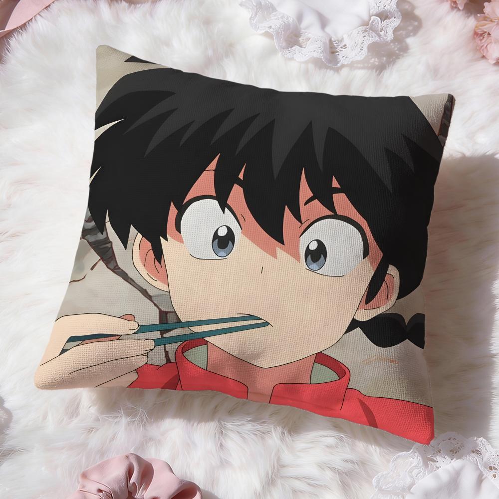 cute anime Ranma Cushion Cover Premium Comfort Reversible Pillow Cove -Two in One Design for Any Room & Car Interior