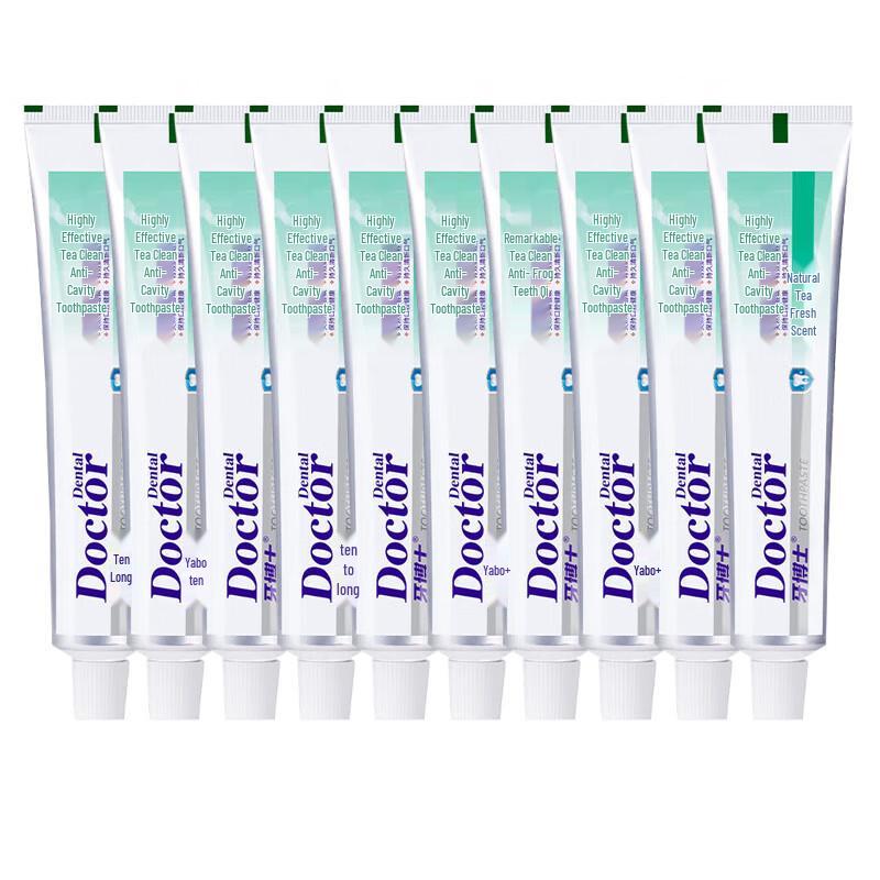 Doctor Toothpaste Tea Fresh Anti-Cavity Toothpaste 220g (10-Pack)