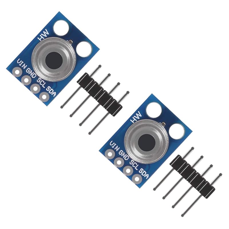 2 Pieces GY-906 MLX90614ESF Non-Contact Infrared Temperature Sensor Module IIC I2C Serial Power Supply 3-5 V Compatible with Arduino