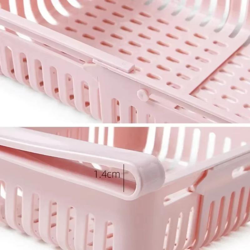 Fridge Organizer Box Retractable Multifunctional Tiered Refrigerator Shelf Fresh Divider Layer Shelf Kitchen Storage Organizer