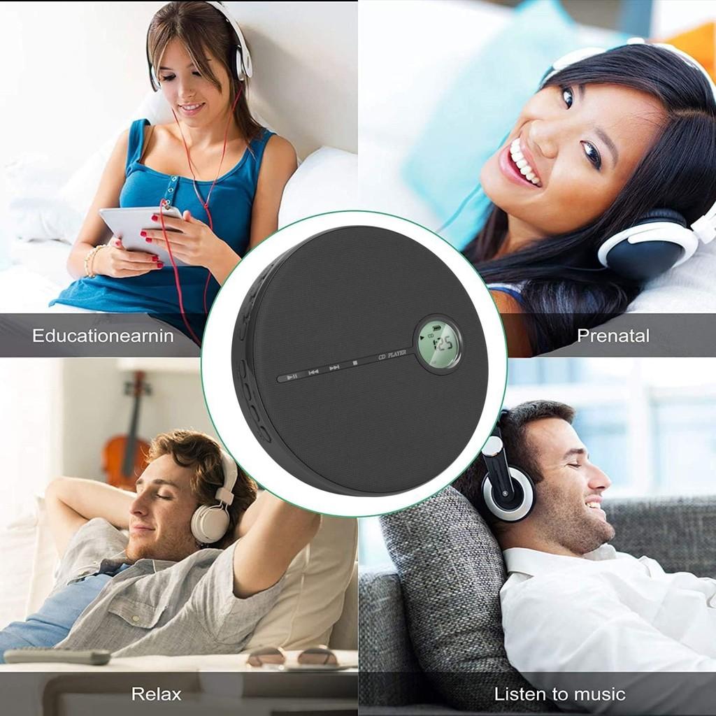 USB Music Player Dual Stereo Speakers Portable Bluetooth Receiver Multi-Functional CD Player