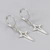 925 Silver Earrings For Women Trendy Heart Star Zircon Earring Jewelry Prevent Allergy Party Accessories Gift