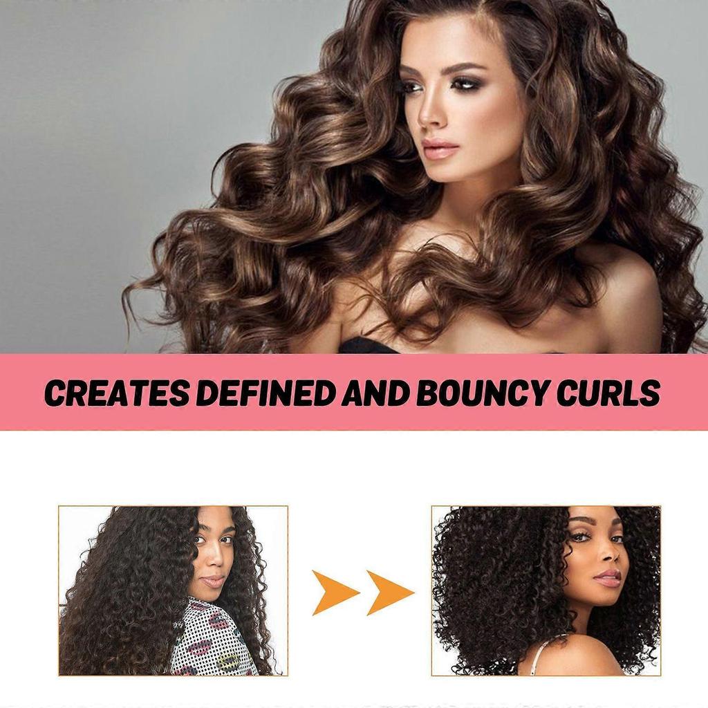 4 In 1 Curl Hair Styling Cream Hair Styling Maintenance Natural Soft Light Moisturizing Essence Elastin 1