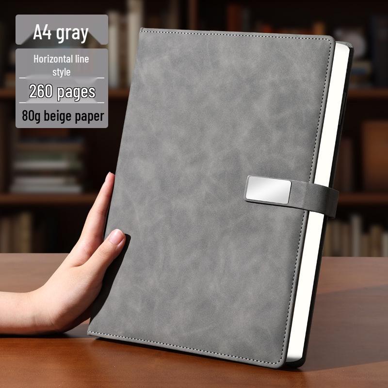 A4 Premium Leather Notebook for Business, Office, or Study - Customizable with Logo