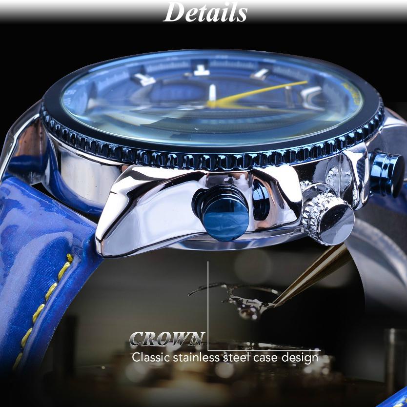 Orologio meccanico automatico da uomo Data analogica Giorno Orologio con  cinturino in pelle polacca acquista in modo economico — spedizione  gratuita, recensioni reali con foto — Joom