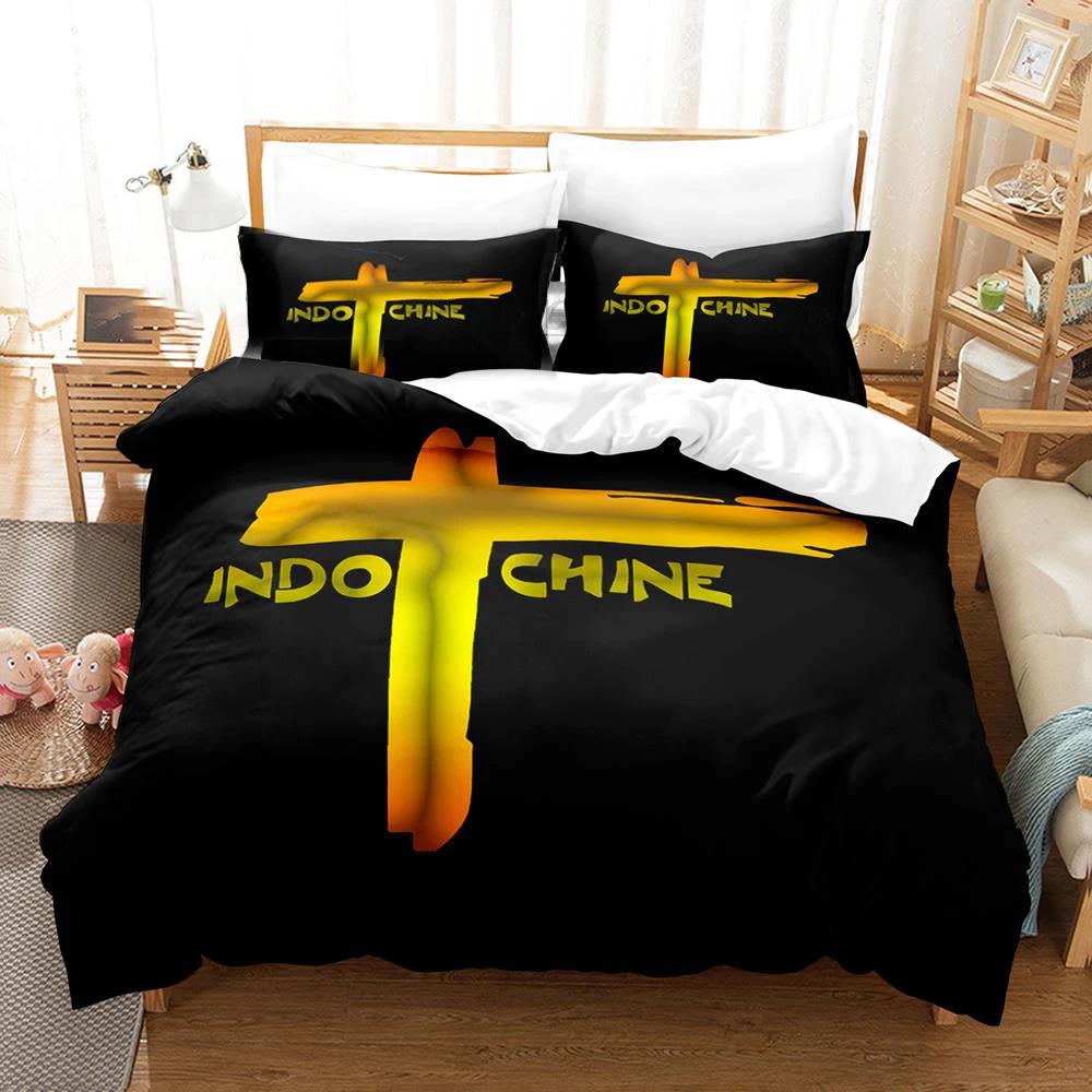 3D tisk Indochine Rock Povlečení Sada povlaků na polštář Single Twin Full Queen King Size Bed Set Sady přikrývek do ložnice pro děti