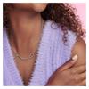 Pandora ME double chain link chain 925 silver necklace men and women same style couple model silver 392303C00