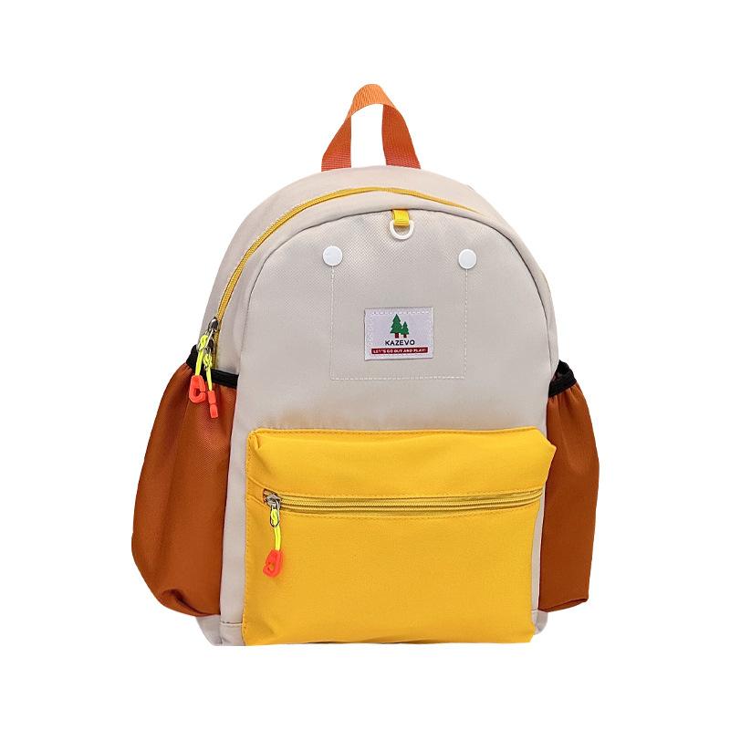Schoolbag Brick and Mortar Store Japanese Dopamine Color Matching Children's Schoolbag Decompression Spine Protection Kindergarten Pupils Backpack