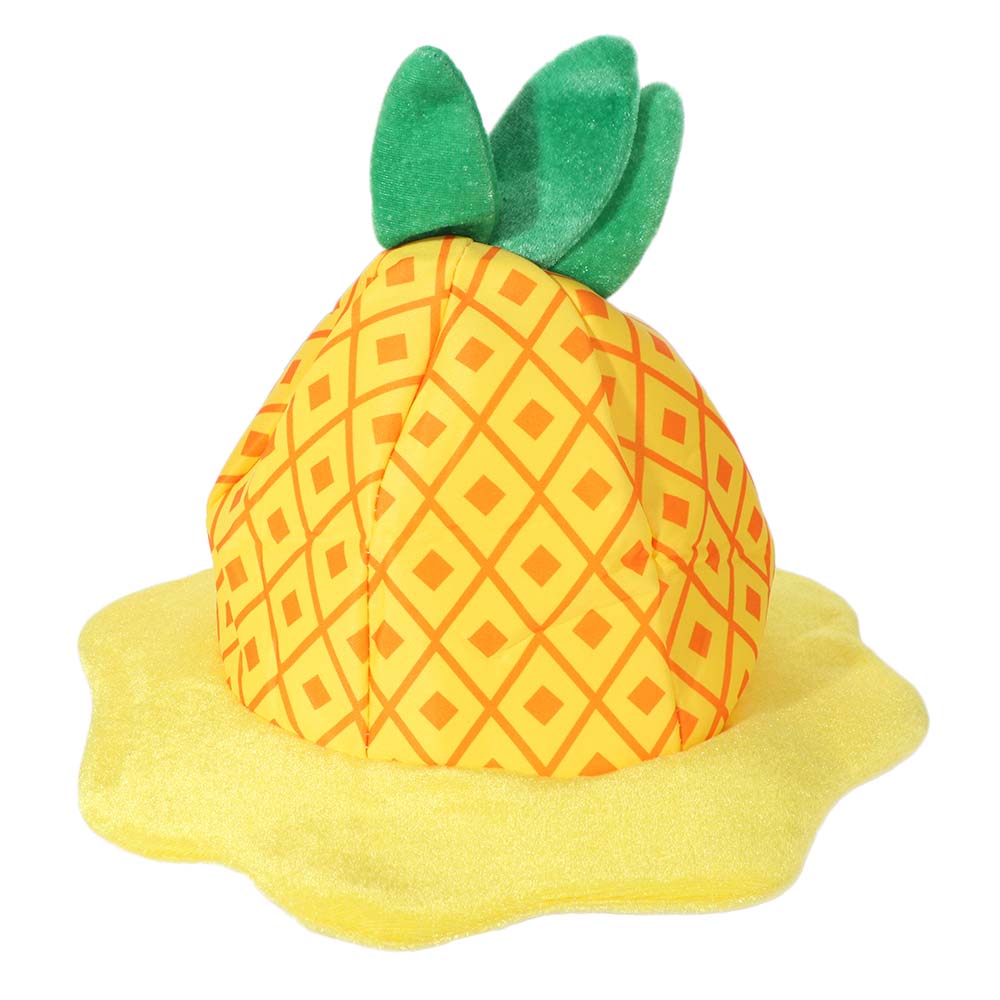 Lustiger Ananas Hut Bequeme Cosplay Kopfbedeckung Neuartiges Party Kopfstück Halloween Kostüm