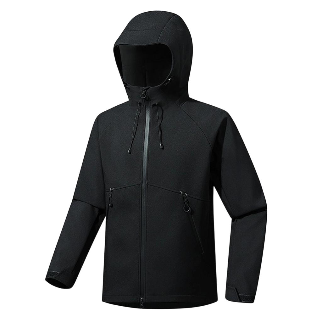 Softshell Outdoorjacke Winddicht Wasserdicht Leicht Kapuzenjacke für Herren und Damen Geeignet für Wandern Camping Sport und Freizeit