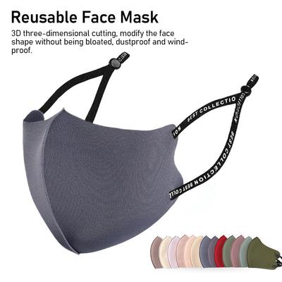 3D Waschbare Verstellbare Staubdichte Atmungsaktive Eisbaumwolle Gestrickte Maske Sonnenschutz Smog Wiederverwendbare Gesichtsmaske Unisex Sternmasken