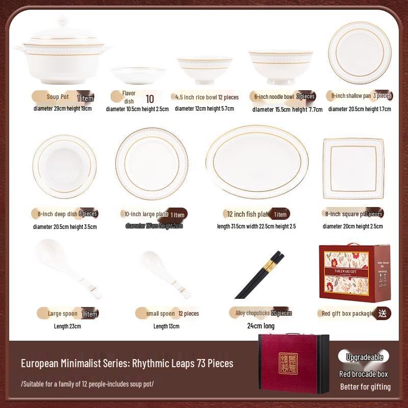 Moode Lanka 16-Piece Gilded Ceramic Dinnerware Set