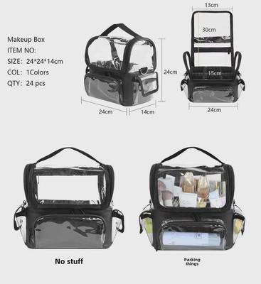 Große Wasserdichte Transparente Kosmetiktasche - Multifunktionale Aufbewahrung für Make-up und Hautpflege