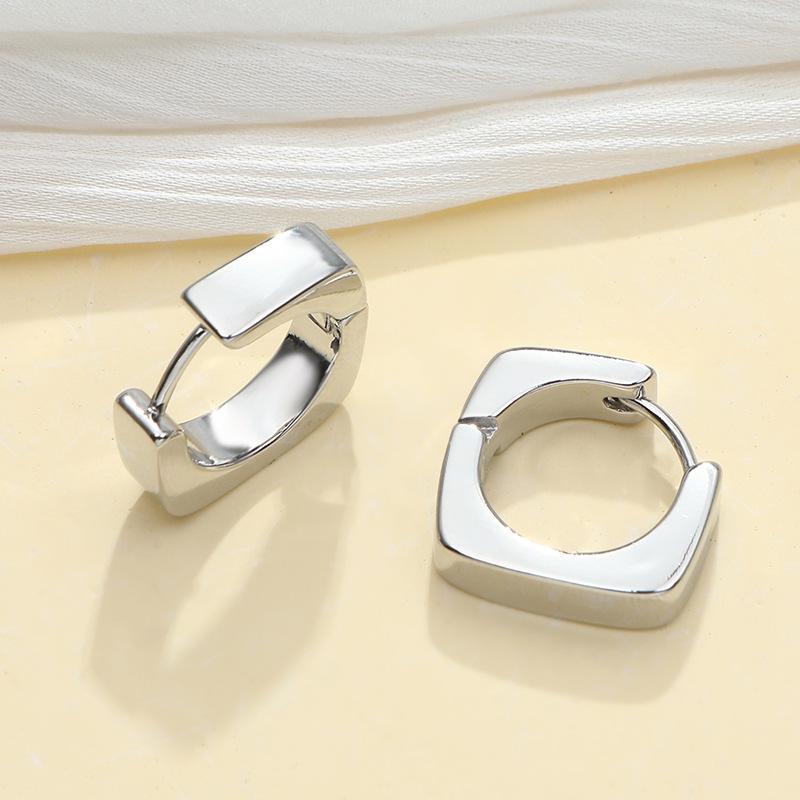 Huazi Style Zircon Stud Earrings for Women - Gold-Plated, Non-Fading Luxury Jewelry