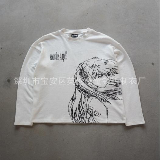 New Animation Girl 02 Printed Short Sleeve T-Shirt Loose Printed Cotton Top Hot Sale